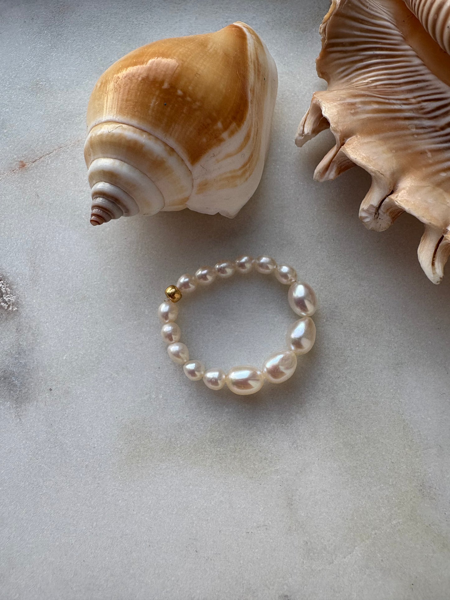 bold pearl ring