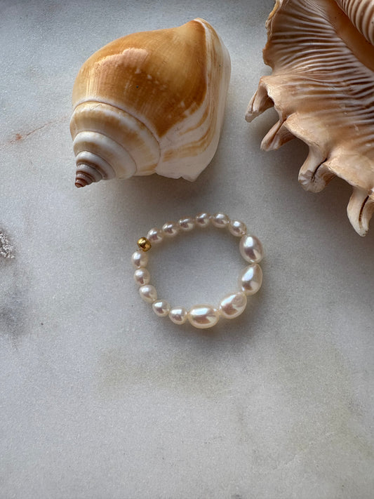 bold pearl ring