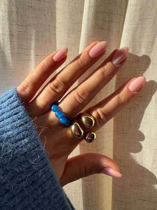 azure wave ring